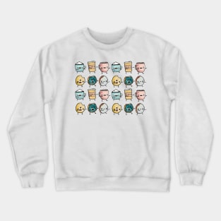 Donut and Coffee Zombies Crewneck Sweatshirt